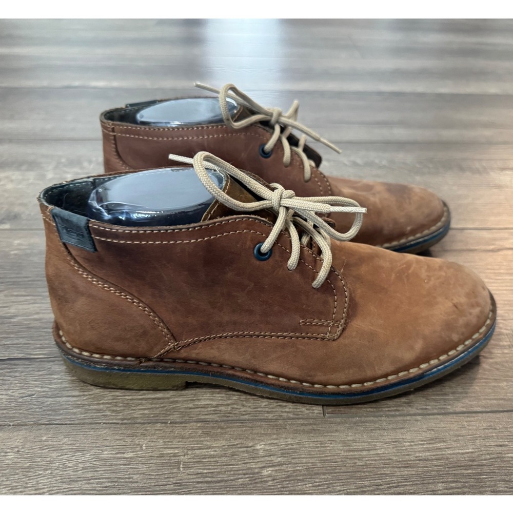 Flexi Mens Brown Leather Chukka Boots Size‎ 7.5